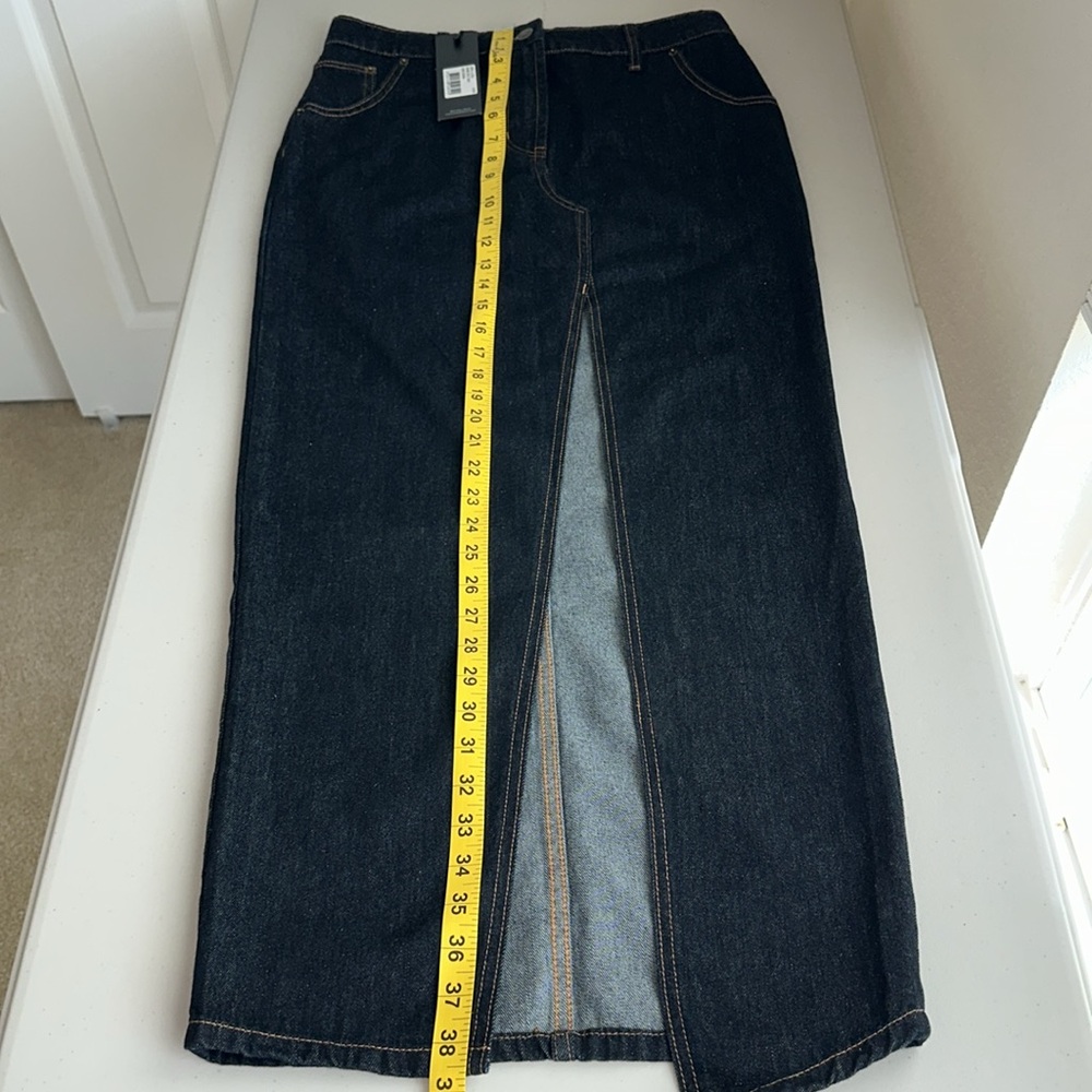 NWT Lioness Dark Blue Denim Skirt Size Small. - Picture 5 of 14